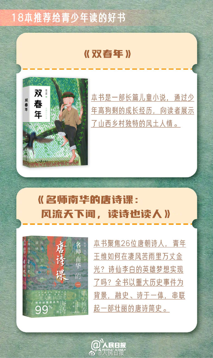 收藏！18本推荐给青少年读的好书